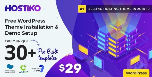 Hostiko - WordPress WHMCS Hosting Theme                                                                             
