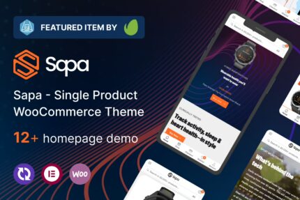 Sapa Product Landing Page WooCommerce Theme