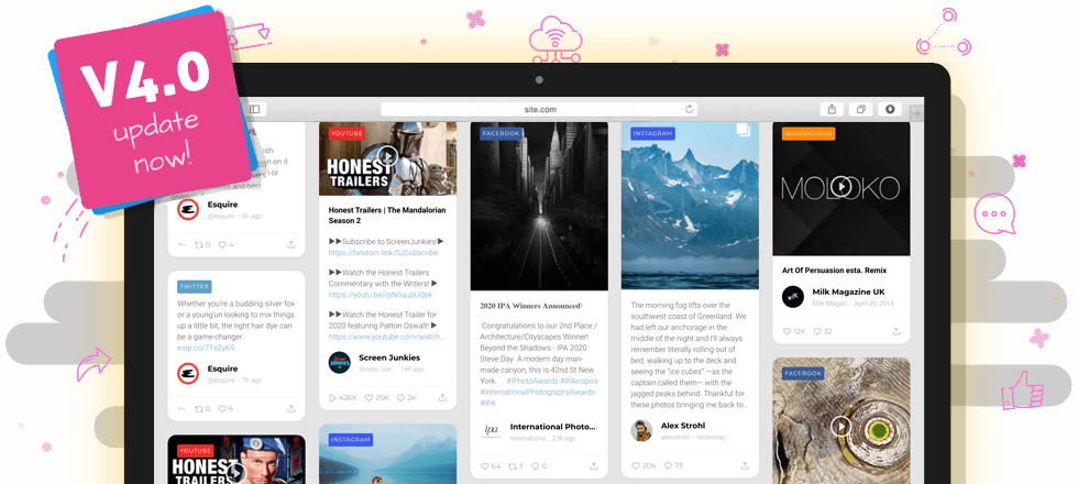 Flow-Flow — WordPress Facebook Instagram Youtube Feed Grid Gallery 