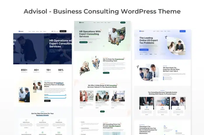 Advisol - Business Consulting WordPress Theme