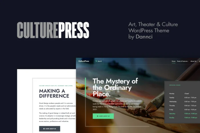 CulturePress - Art & Culture WordPress theme