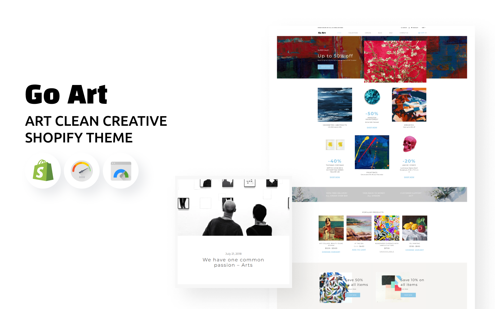 Go Art – Art Clean Creative Shopify Theme