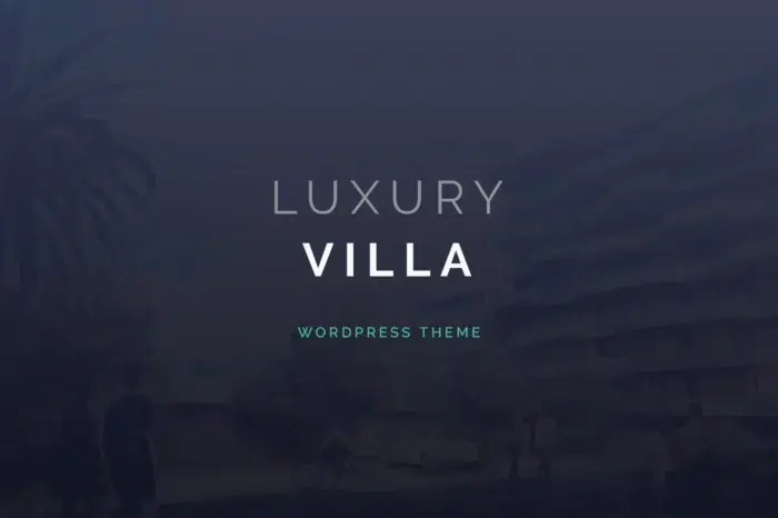 Luxury Villa - Property Showcase WordPress Theme