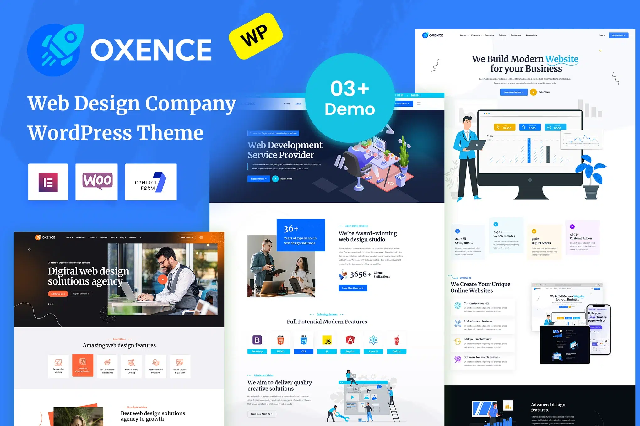 Oxence - Web Design Agency WordPress Theme
