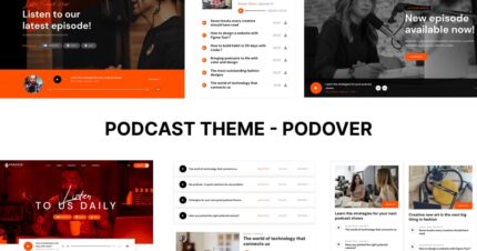 Podcast WordPress Theme – Podover