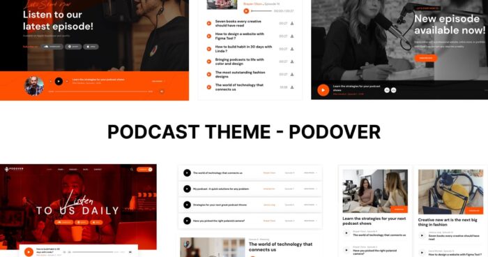 Podcast WordPress Theme – Podover