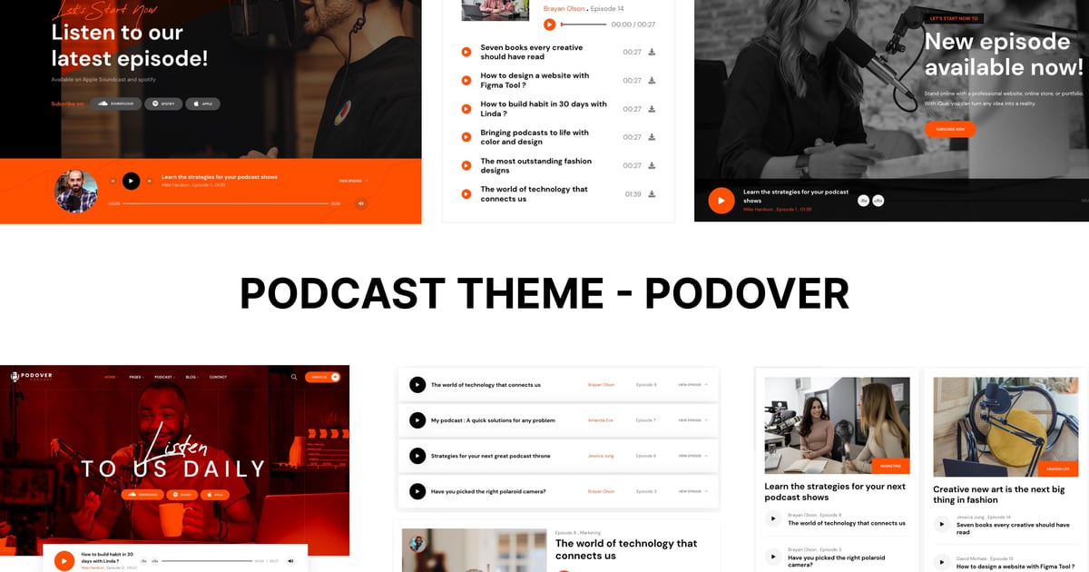 Podcast WordPress Theme – Podover
